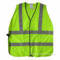 Safety vest with adjustable elastic